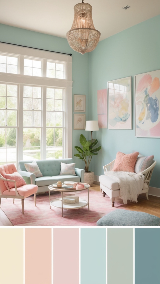 pastel color scheme, vibrant pastel colors, pastel color trends, modern pastel palette, soft pastel hues
