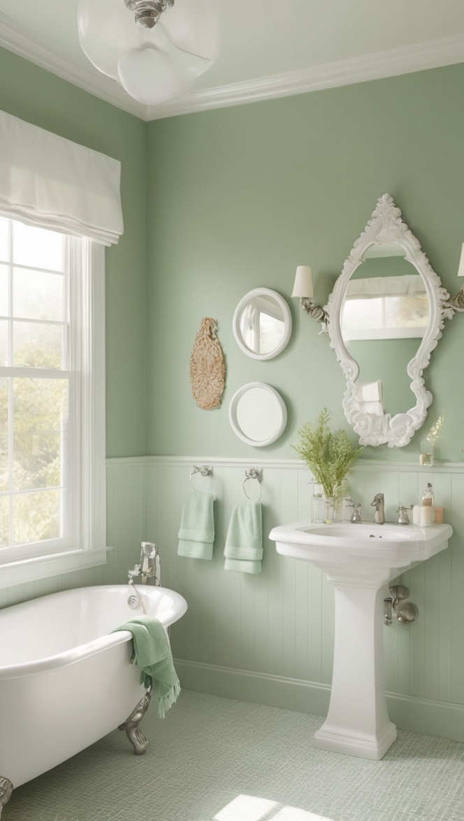 green bathroom design, eco-friendly bathroom ideas, sustainable bathroom decor, modern green bathroom, natural bathroom renovation