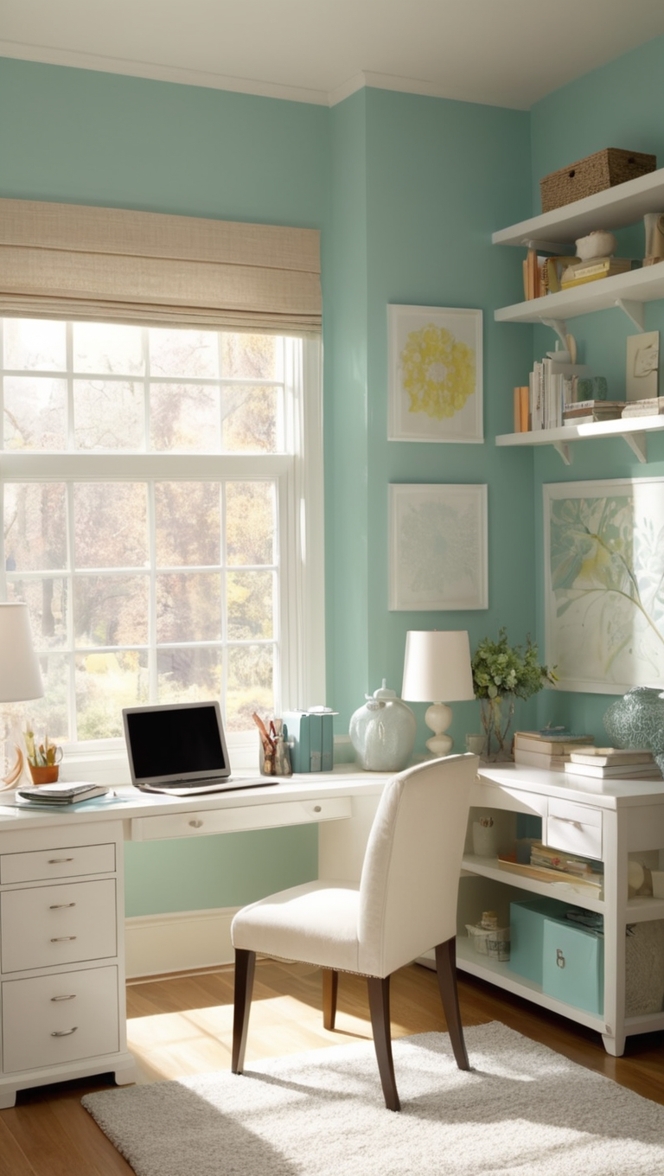 home office setup, work from home setup, small home office design, creative office space, cozy office decor