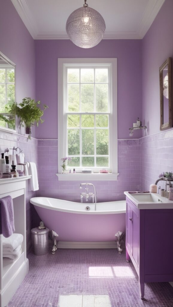 purple bathroom decor, purple bathroom accessories, purple bathroom ideas, purple bathroom rugs, bathroom design with purple accents