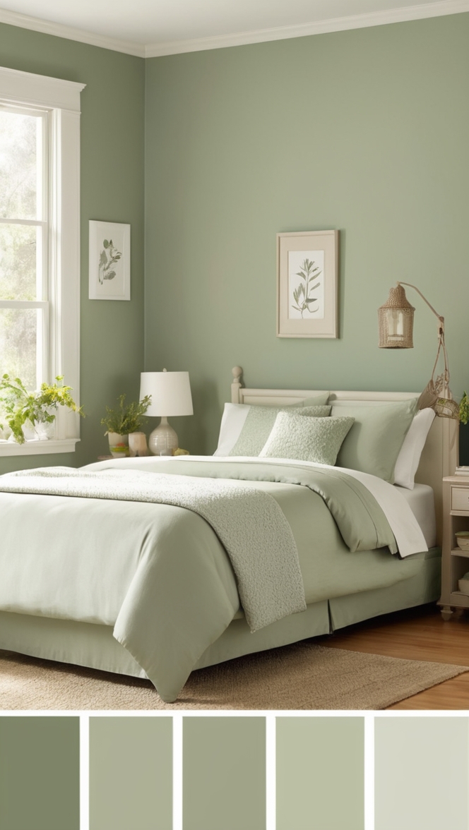 sage green paint, bedroom painting ideas, interior paint colors, best paint for walls, room color scheme