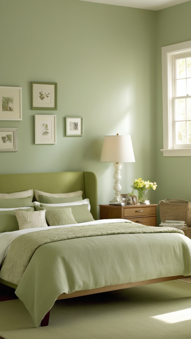 sage green paint, bedroom painting ideas, interior paint colors, best paint for walls, room color scheme