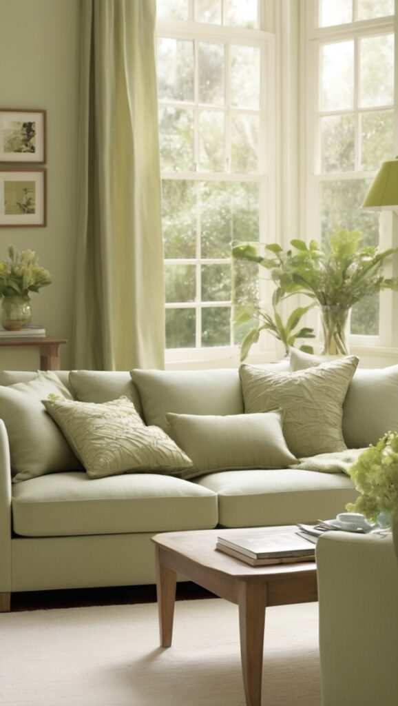 sage green throw pillows, sage green decorative pillows, sage green velvet cushions, sage green embroidered cushions, sage green textured pillows