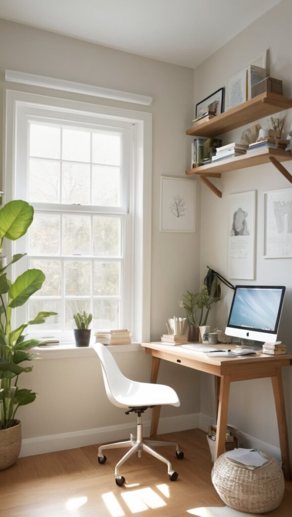 home office design, workspace organization, minimalist desk, creative work space, productivity tips