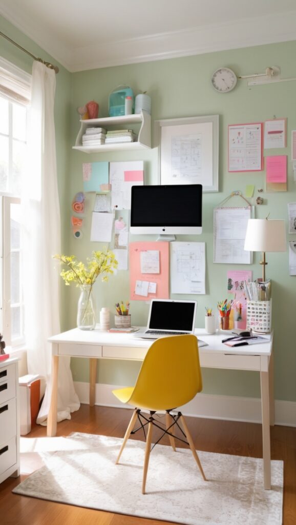 small home office organization, office organization tips, home office storage solutions, organized home office, declutter home office