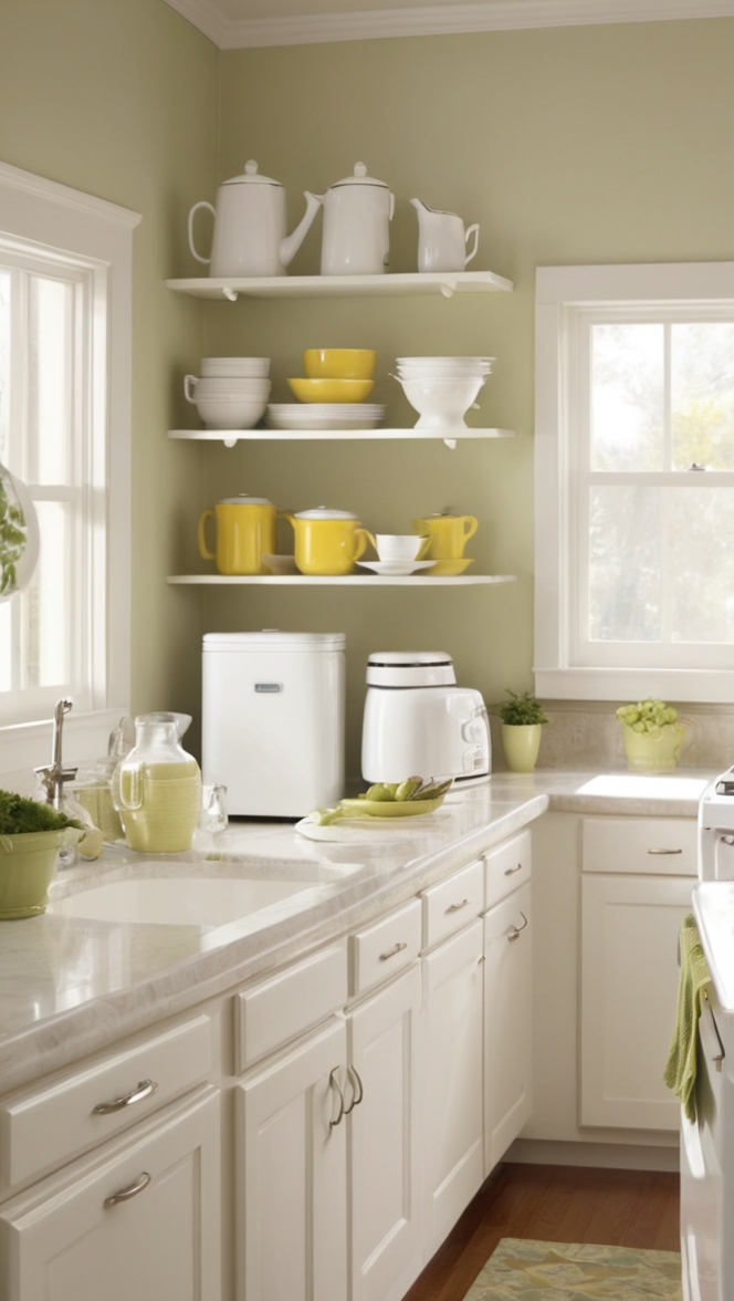 white kitchen appliances, matching kitchen appliances, sleek kitchen appliances, modern kitchen appliances, high-end kitchen appliances