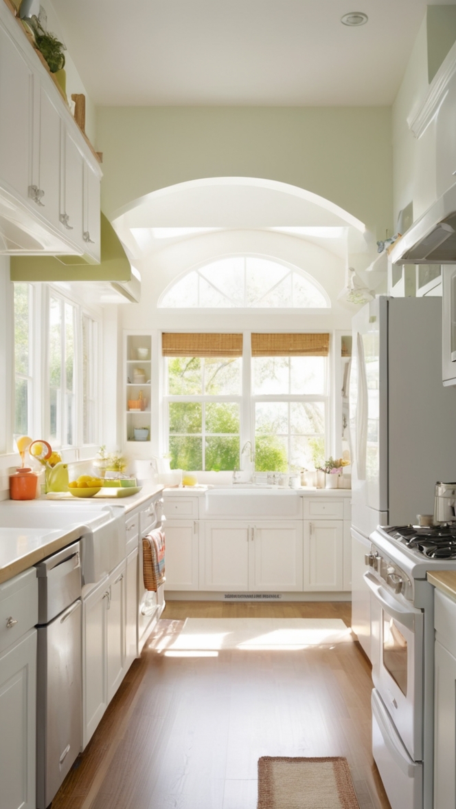 white kitchen appliances, matching kitchen appliances, sleek kitchen appliances, modern kitchen appliances, high-end kitchen appliances 